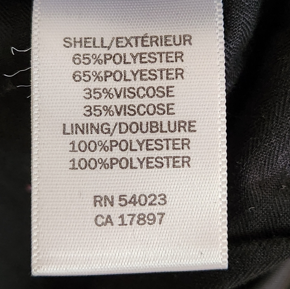 Banana Republic Factory Men's Tailored Fit Dress Pants 33/34 Dark Gray Plaid - Picture 14 of 15